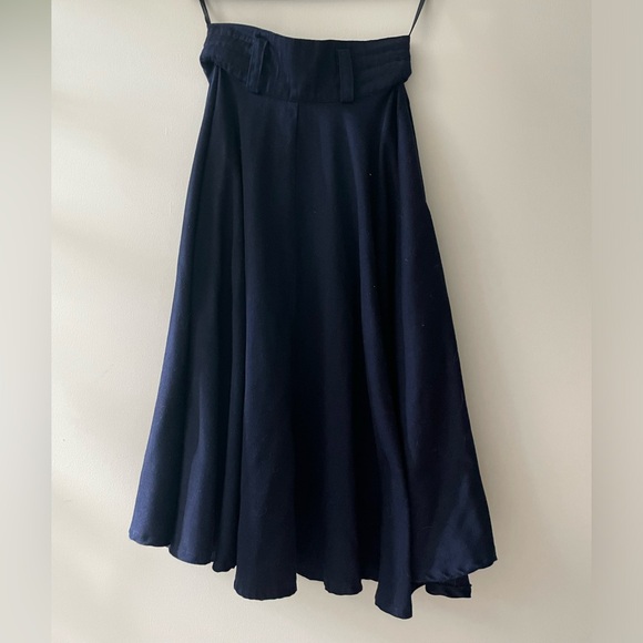 Navy blue vintage skirt - Picture 1 of 3